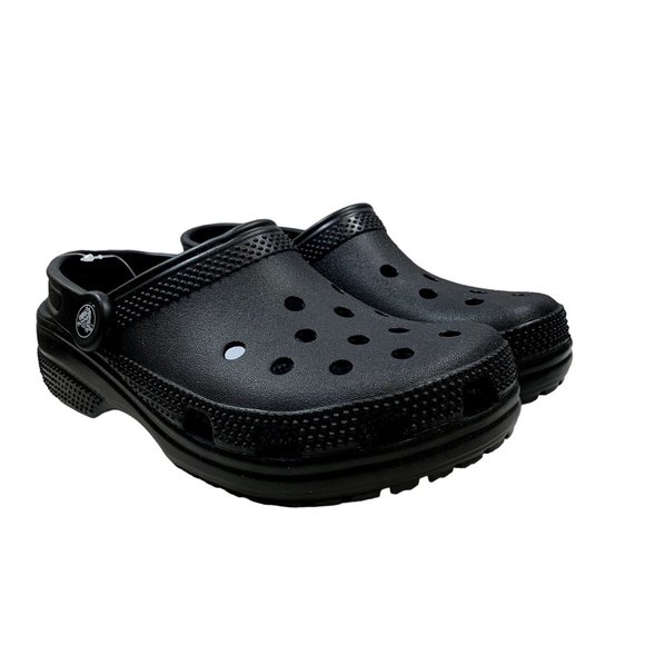 Crocs Classic Clogs Mens 5 Womens 7 Black Slip On Light Water Friendly Sandals 2 - Picture 11 of 13